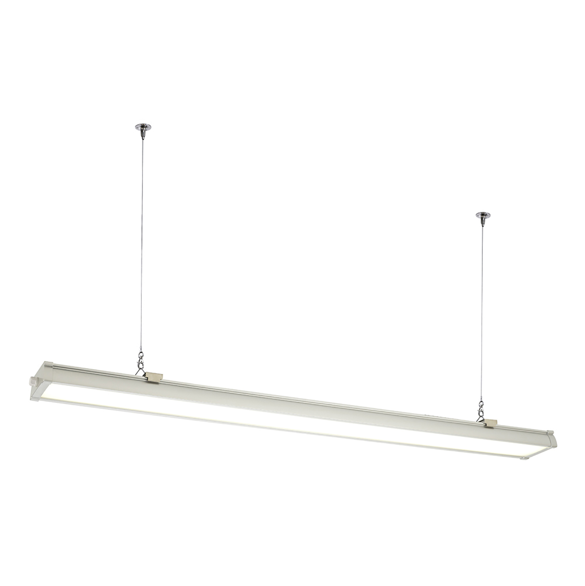 DL570003/WH  Indi P40 White 1200mm 40W Tri-Proof Surface Mounted IP65 6000K 4000lm 120° Side Entry Non Dimmable Serial Connection